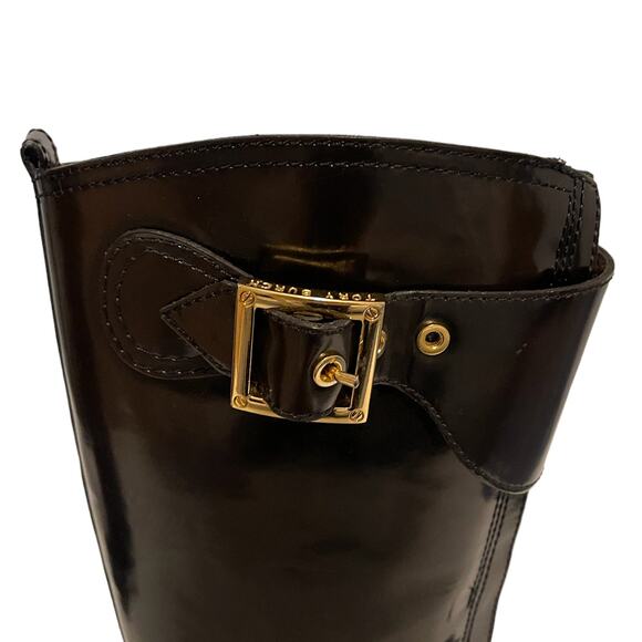 Tory Burch Marco Brown Leather Riding Boots Size 7.5 - Picture 8 of 11